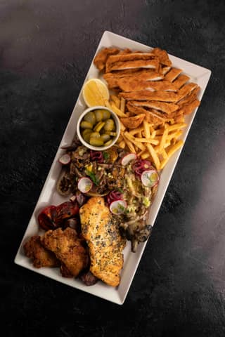 Carmel grill plate for two